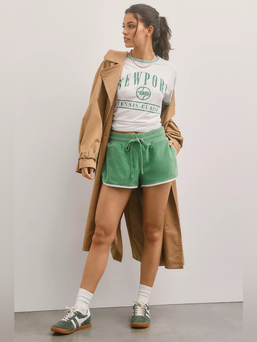 Anthropologie Daily Practice Team Spirit Terry Shorts Size Large